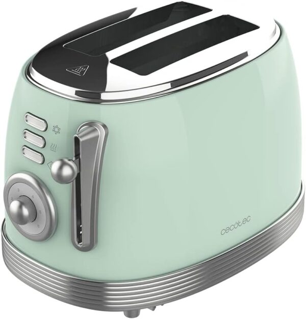 Cecotec Tostadora Toast&Taste 800 Vintage Light Green 850 W